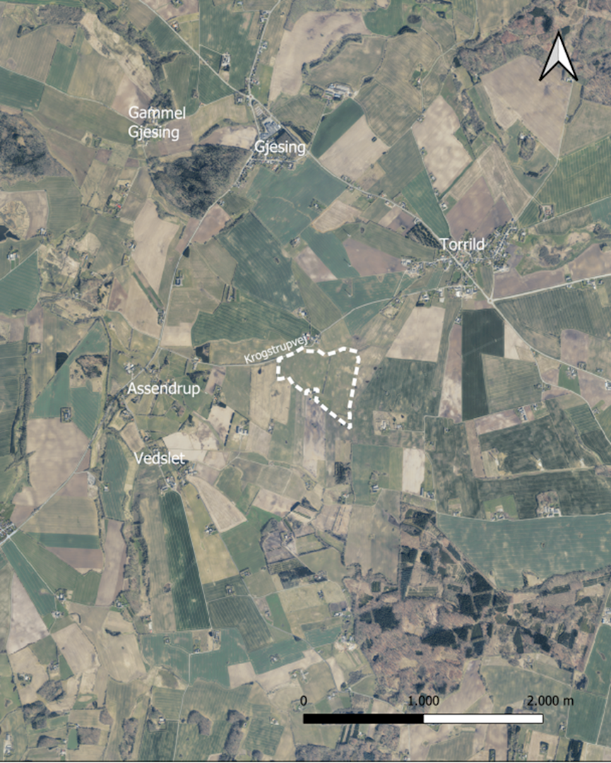 Oversigtskort over rammeområde